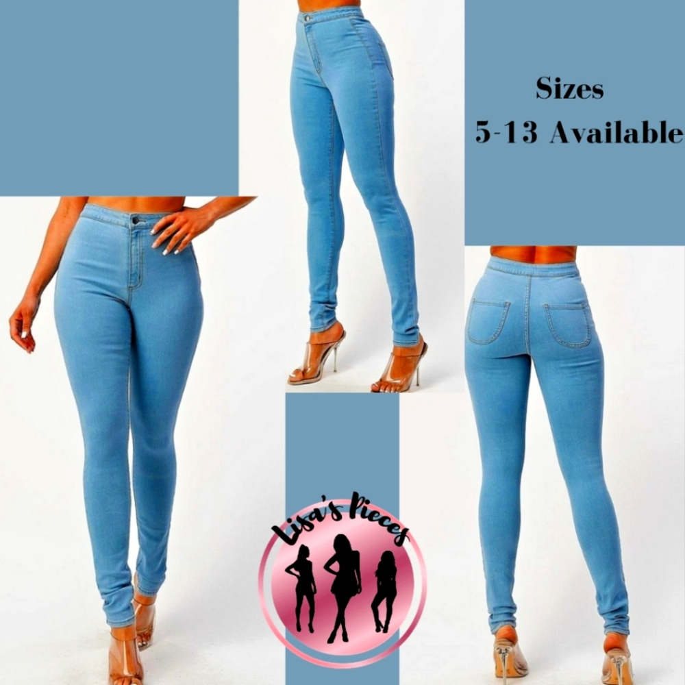 Light Blue Denim Jeans, sizes 5-13 available.